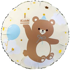 Шар фольгированный "Мишка" для мальчика